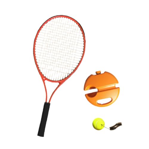 Baoblaze Solo-Tennistrainer, Ball, Selbstübungsball für Erwachsene, mit Besaitungswerkzeug, Tennis-Trainingsgerät für Park, Garten, Outdoor-Übungen, Rot von Baoblaze