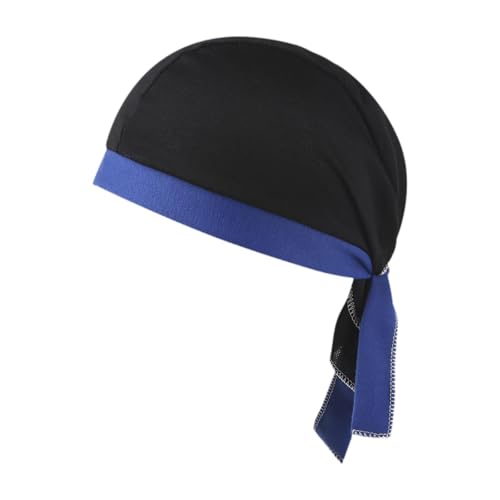 Baoblaze Totenkopfmütze, Kopfbedeckung, Mütze, Sommermütze, Beanie, schweißableitende Helmunterfütterung, Kopftuch, Mütze zum Angeln, Sport, Motorrad, Blau von Baoblaze