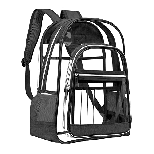Baoblaze Transparenter Rucksack, durchsichtige Rucksäcke, modische Unisex-Tagesrucksack-Handtasche für Strandkonzerte, Schwarz Baoblaze Transparenter Rucksack, durchsichtige Rucksäcke, modische Unisex-Tagesrucksack-Handtasche für Strandkonzerte, Schwarz von Baoblaze