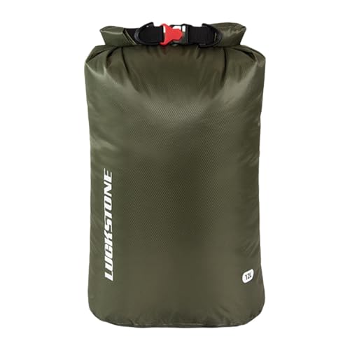 Baoblaze Wasserdichter Dry Bag Wasserdichter Sack Praktischer Rollsack Kajak Schwimmtasche für Motorradfahren Radfahren Schwimmen Strand Reisen, 12 L Grün von Baoblaze