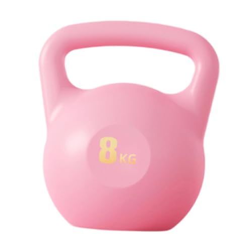 Baoblaze Wassergefüllte Kettlebell, selbstgefüllte Kettlebell, Pilates-Ausrüstung, ergonomisches -Kettlebell-Training für Kniebeugensportarten, Rosa 8kg von Baoblaze