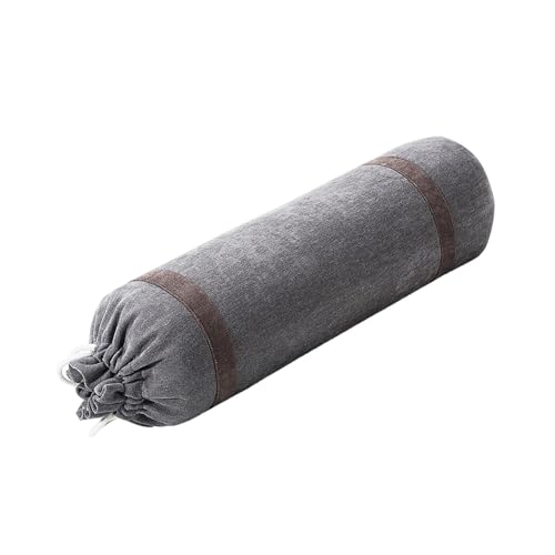 Baoblaze Yoga Bolster Kissen Yoga Kissen Bein Yoga Stütze, für Frauen Multifunktional, für Meditation Yoga Kissen mit Griff, Grau von Baoblaze