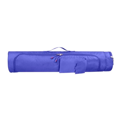 Baoblaze Yogamatten-Tasche, Yogamatten-Träger, Pilatesmatten-Tasche mit Reißverschluss, Yogamattenhalter, Umhängetasche mit verstellbarem Gurt für, Dunkelblau von Baoblaze