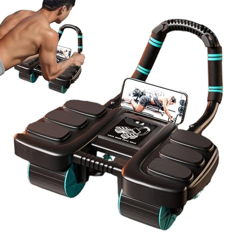 Automatisches Rebound-bauchrad, Bauchmuskel Roller, 4-Roller Bauchroller Bauchmuskeltrainer, Für Krafttraining Der Körpermitte Und Das Bauchmuskeltraining, Exercise Roller Wheels Für Home Gym Fitness von Baoqifong