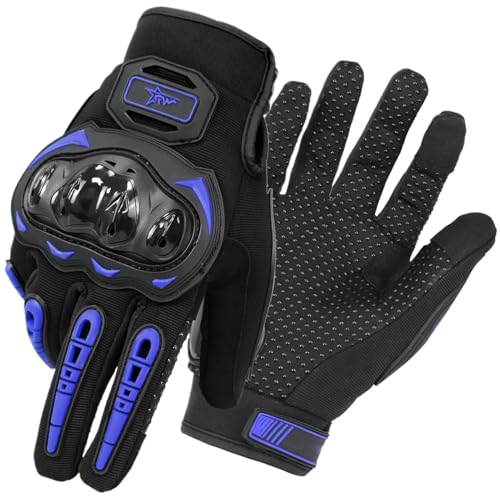 Baoqifong Harte Motorradhandschuhe,Anti-Fall-Motorradhandschuhe | Sport-Motorrad-Handschuhe mit harten Knöcheln | Schützende Outdoor-Sporthandschuhe, Motorrad-Rennhandschuhe zum Radfahren von Baoqifong