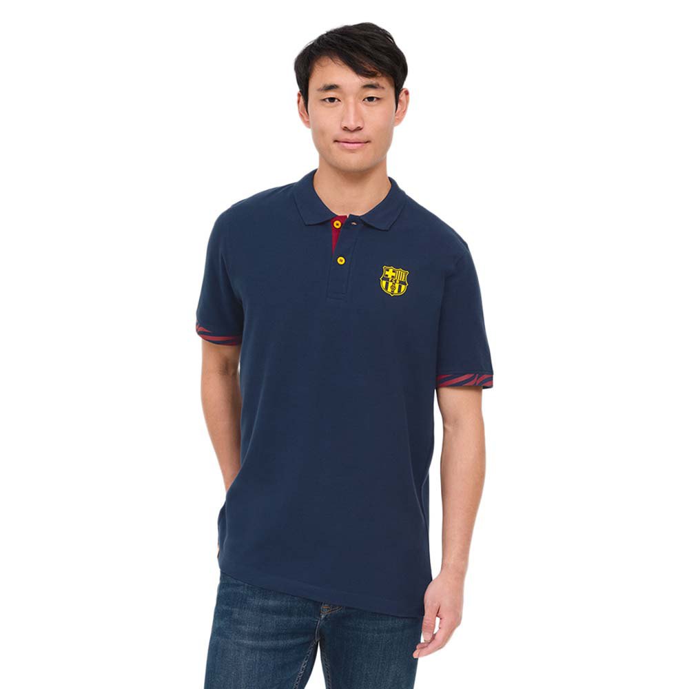 BarÇa Fringes Short Sleeve Polo Blau L Mann von BarÇa