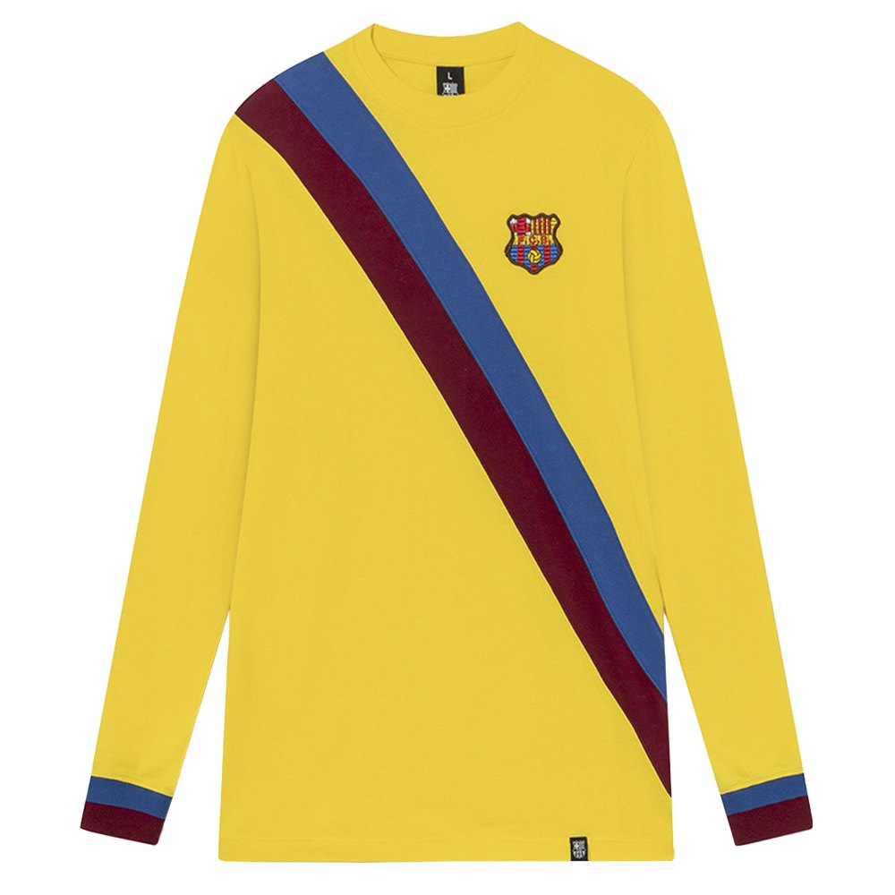 BarÇa Retro 74-75 Long Sleeve T-shirt Gelb 2XL Mann von BarÇa