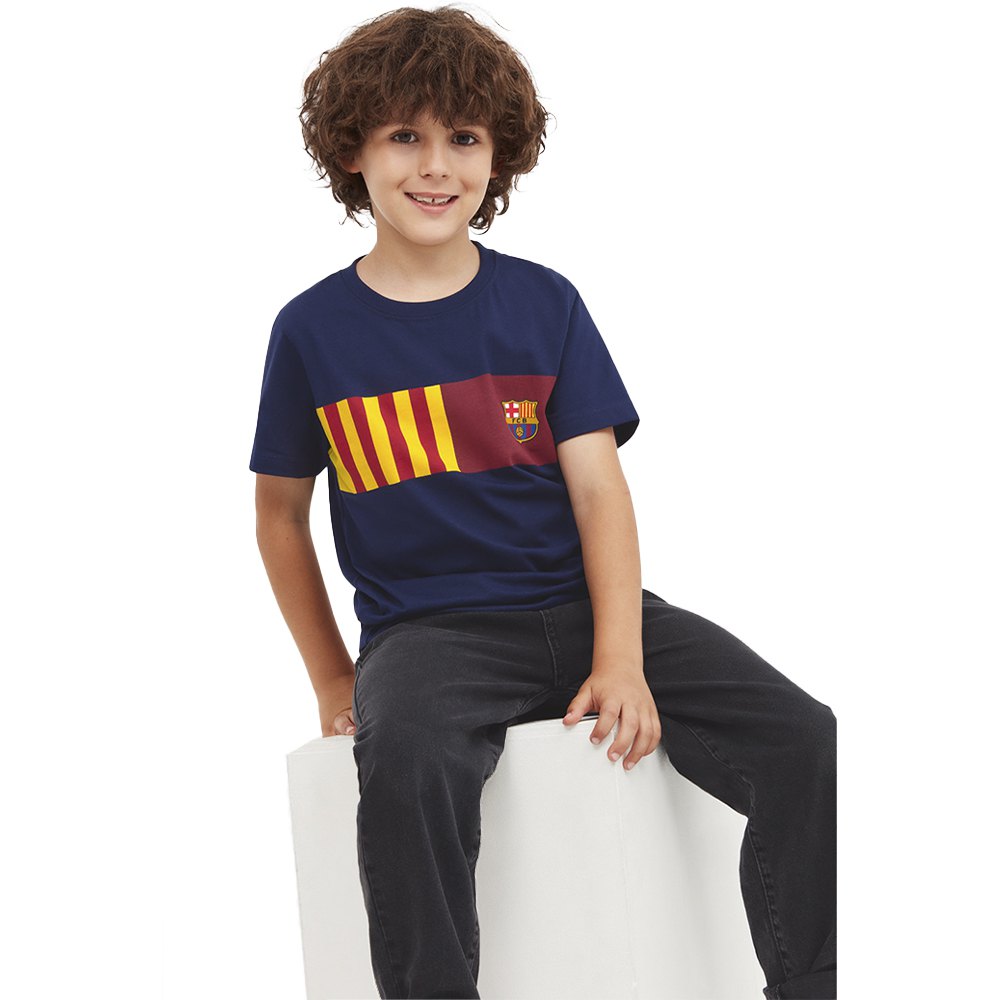 BarÇa Senyera Short Sleeve T-shirt Blau 8 Years Junge von BarÇa