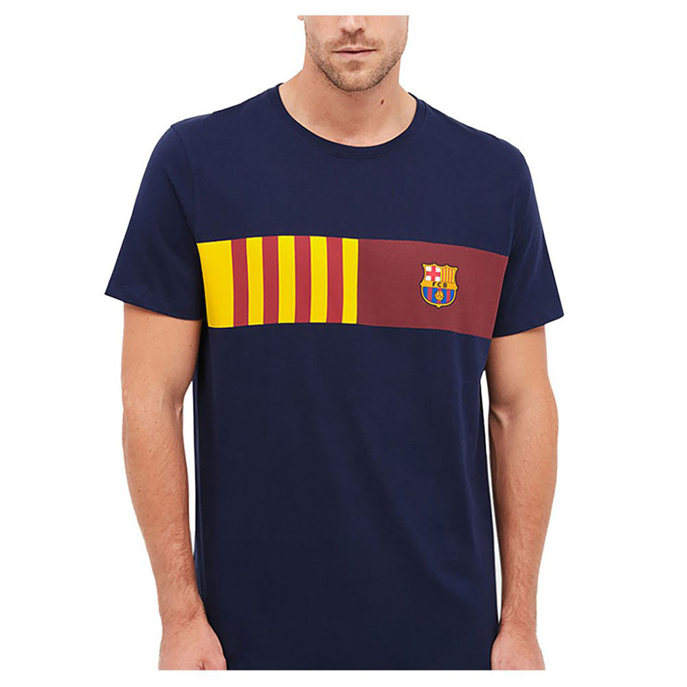 BarÇa Senyera Short Sleeve T-shirt Blau M Mann von BarÇa