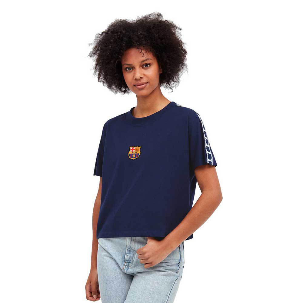 BarÇa Tape Short Sleeve T-shirt Blau XL Frau von BarÇa