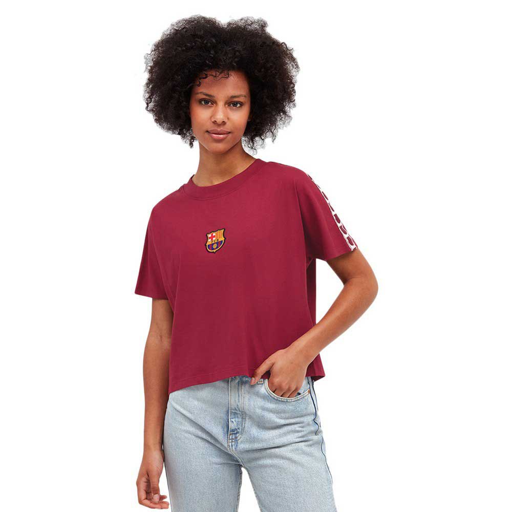 BarÇa Tape Short Sleeve T-shirt Rot XS Frau von BarÇa