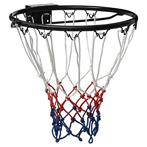BaraSh Basketballring Schwarz 39 cm Stahl Basketballkorb Outdoor Wandmontage von BaraSh