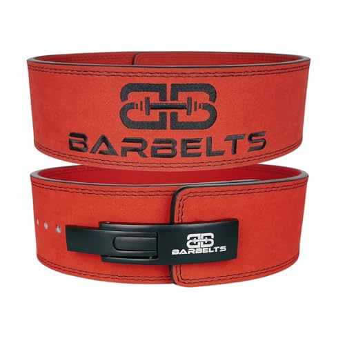 Barbelts Lever belt 10mm Red - Powerlift riem Barbelts Lever belt 10mm Red - Powerlift riem von Barbelts