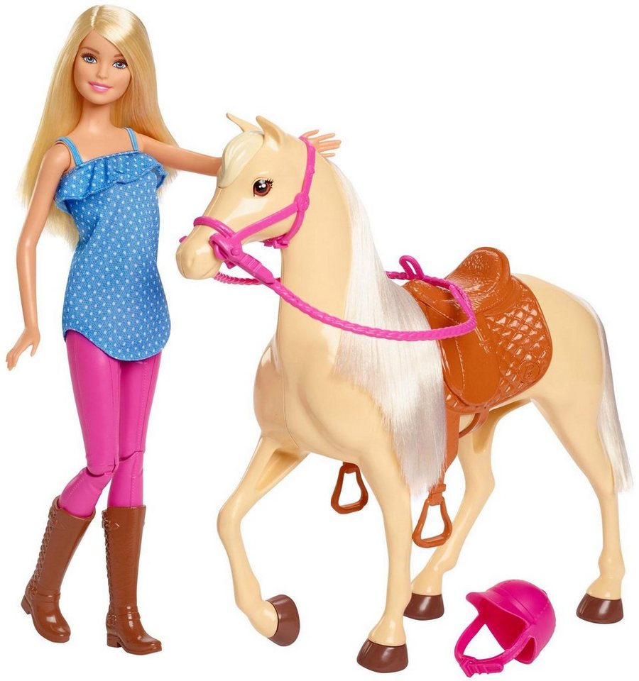 Barbie Anziehpuppe Pferd mit Puppe, Spielset von Barbie