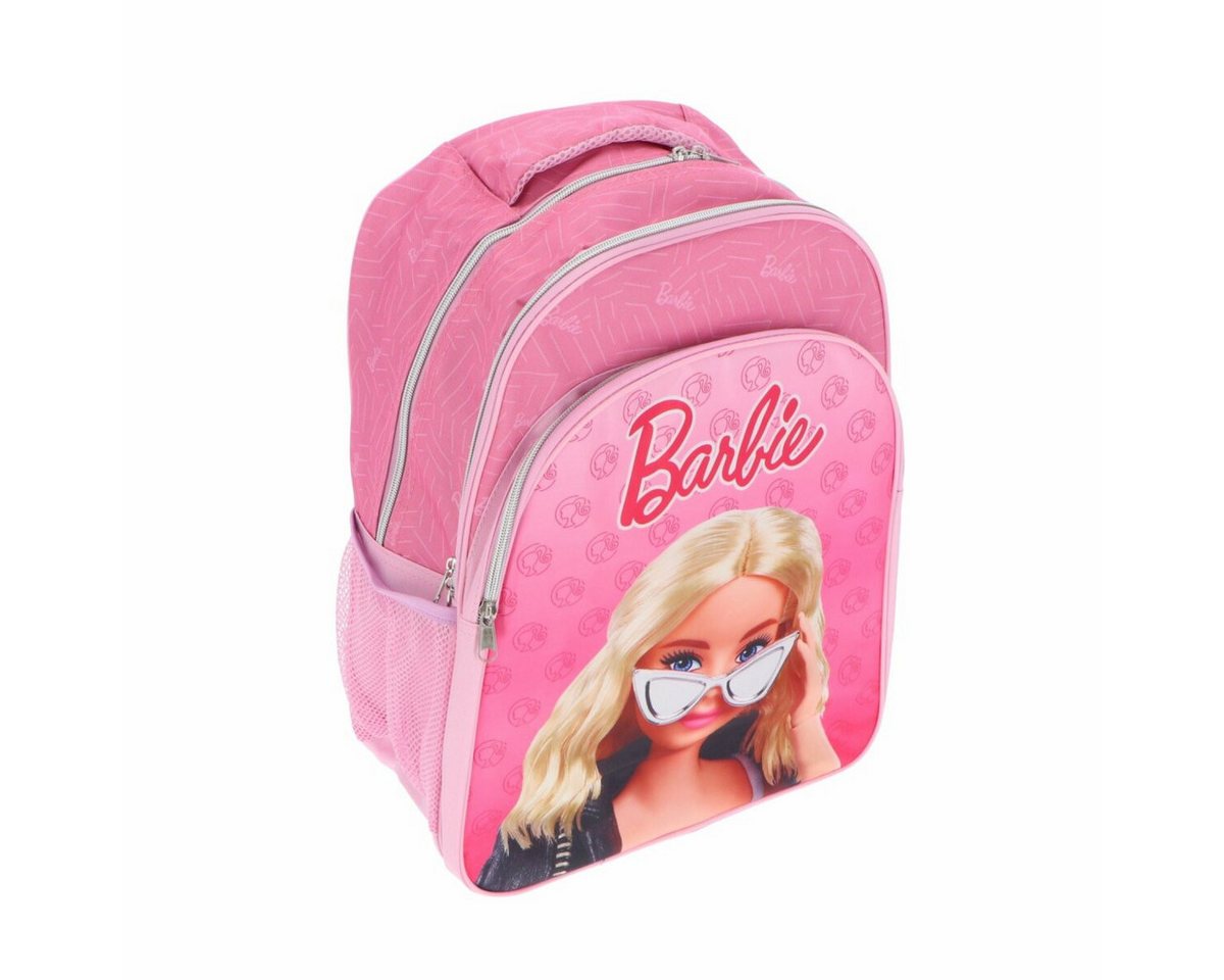 Barbie Kinderrucksack Stylischer Rucksack – Mit drei Reißverschlüssen für optimalen Komfort von Barbie