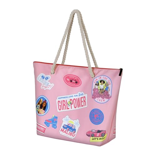 Barbie Malibu-Soleil Strandtasche, Rosa, 52 x 37 cm Barbie Malibu-Soleil Strandtasche, Rosa, 52 x 37 cm von KARACTERMANIA