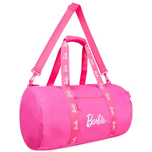 Barbie Tasche, geräumiger Weekender mit Reißverschlusstaschen, ideal als Reisetasche, Sporttasche, Schwimmtasche - Geschenke für Mädchen und Frauen Barbie Tasche, geräumiger Weekender mit Reißverschlusstaschen, ideal als Reisetasche, Sporttasche, Schwimmtasche - Geschenke für Mädchen und Frauen von Barbie