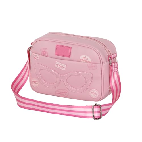 Barbie Travel-Kleine Fashion Umhängetasche, Rosa, 24 x 16 cm Barbie Travel-Kleine Fashion Umhängetasche, Rosa, 24 x 16 cm von KARACTERMANIA