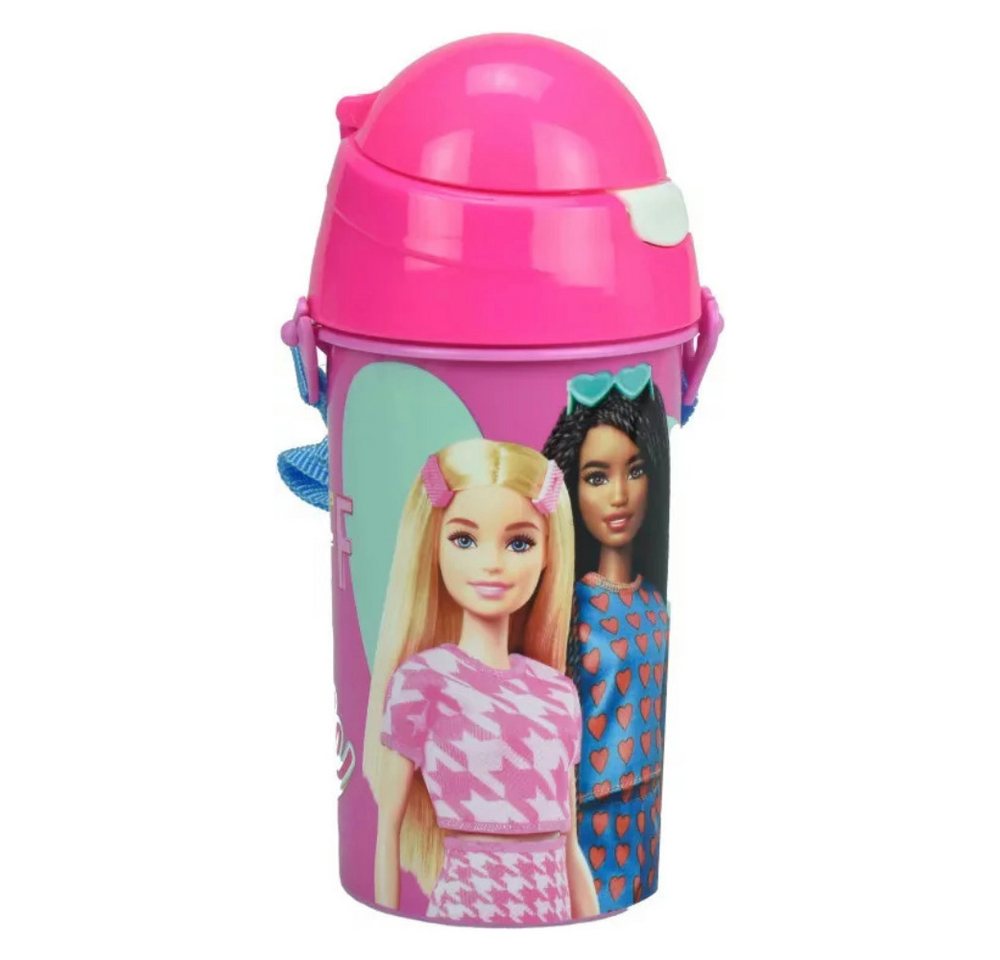 Barbie Trinkflasche Barbie Kinder Sport Wasserflasche Flasche Trinkhalm 500 ml von Barbie