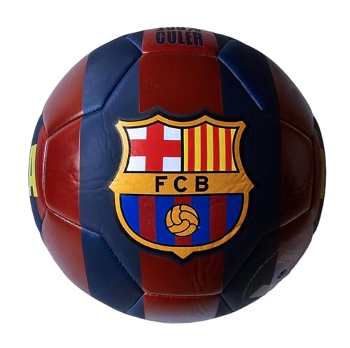 Barcelona Fußball mit offizieller FC-Flagge Barcelona Fußball mit offizieller FC-Flagge von FCB