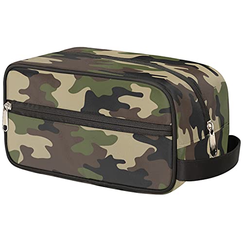 Kulturbeutel für Damen und Herren, Reise-Kulturbeutel Dopp Kit, wasserabweisend, leicht, Rasiertasche für Toilettenartikel Zubehör, 02- Camouflage, 10.2inch*4.5inch*4.9inch, von Bardic