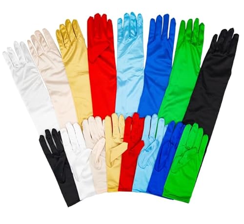 Barielle Satin Handschuhe Paar Brauthandschuhe Hochzeit Fasching, Weiß, Kurz Barielle Satin Handschuhe Paar Brauthandschuhe Hochzeit Fasching, Weiß, Kurz von Barielle