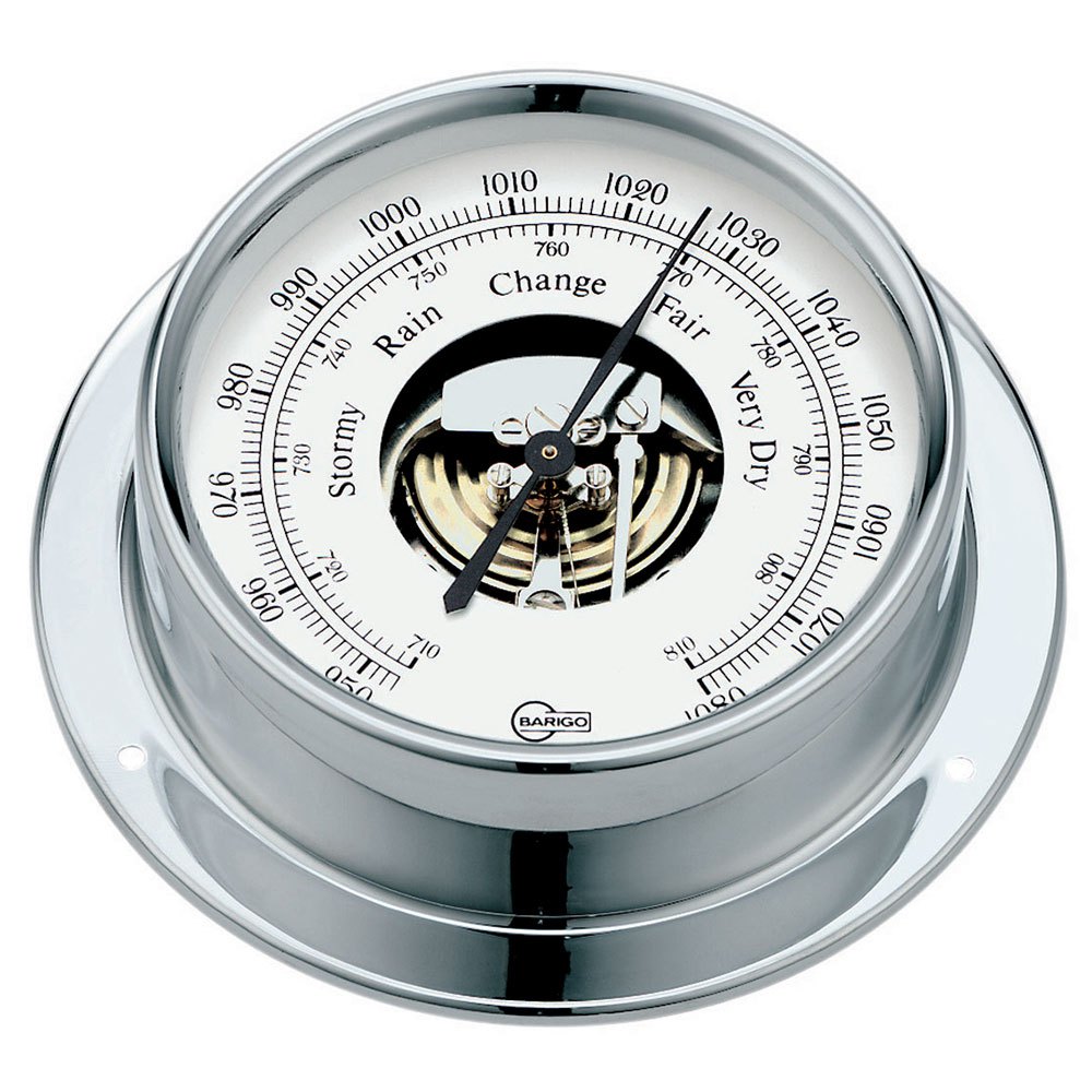 Barigo Stainless Steel Regatta 100 Barometer Silber 120 x 40 mm Barigo Stainless Steel Regatta 100 Barometer Silber 120 x 40 mm von Barigo
