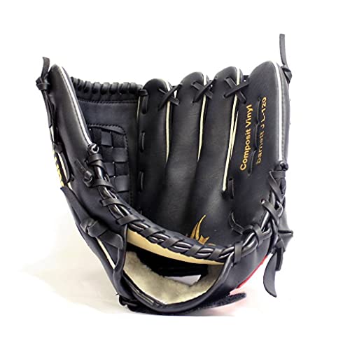 JL-120 REG schwarz Baseball Handschuh, Polyurethan, Infield/Outfield, Grösse 12 (für Rechtshänder, Wird an der linken Hand getragen) von BARNETT