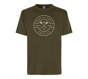 Barrels and Shafts T-Shirt - Oliv von Barrels & Shafts