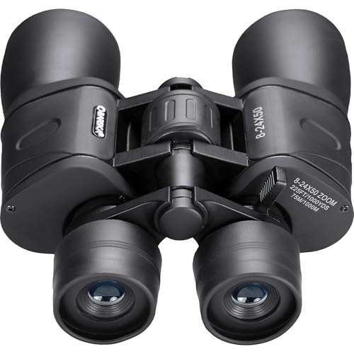 BARSKA Gladiator 8-24x50 Zoom-Fernglas (Rubin-Objektiv) schwarz, 60 von Barska