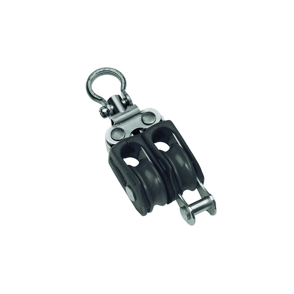 Barton Marine 275kg 5 Mm Double Swivel Pulley With Rope Support Silber 20 x 79 mm von Barton Marine