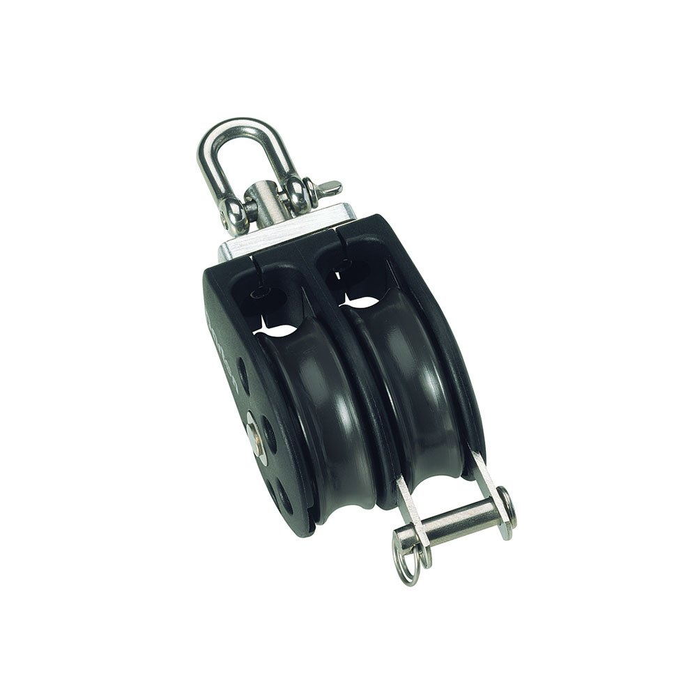 Barton Marine 350kg 8 Mm Double Swivel Pulley With Rope Support Silber 30 x 100 mm von Barton Marine