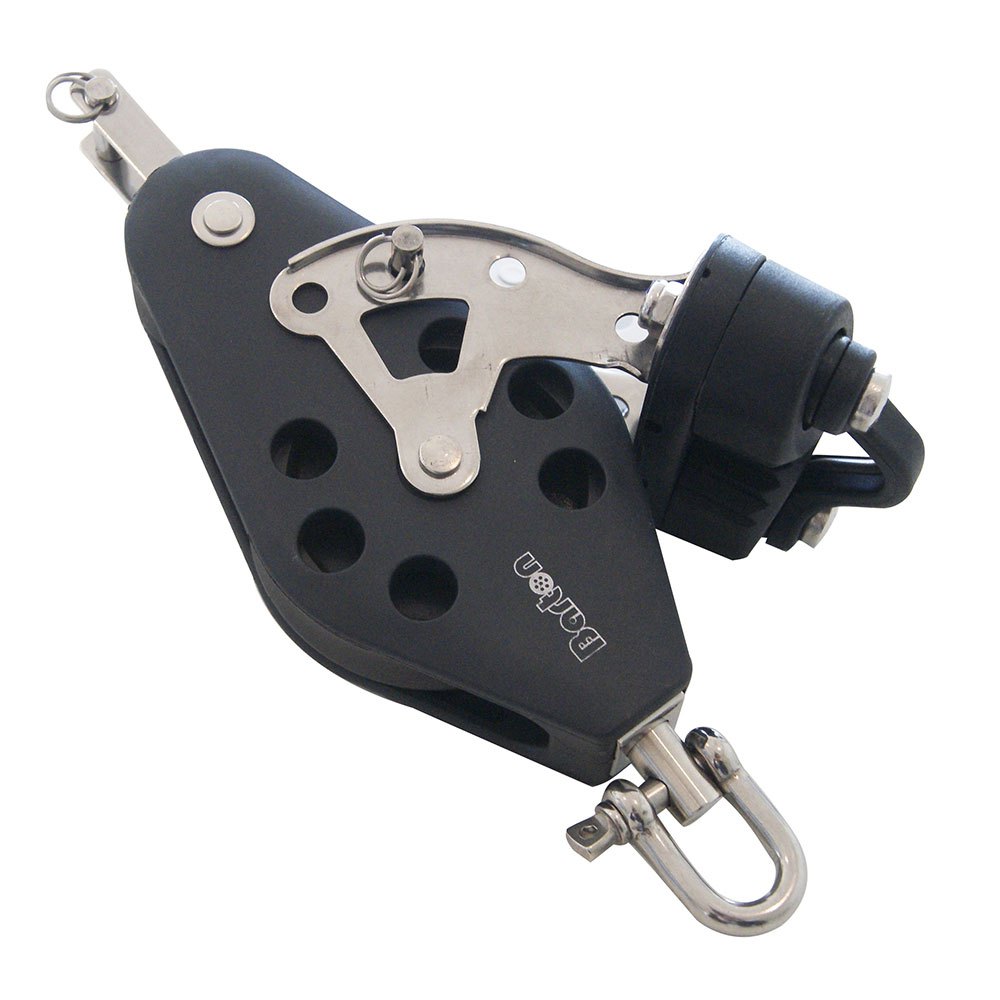 Barton Marine Triple Swivel Pulley With Rope Support/cleam Cleat 385kg 10 Mm Silber 45 x 178 mm Barton Marine Triple Swivel Pulley With Rope Support/cleam Cleat 385kg 10 Mm Silber 45 x 178 mm von Barton Marine