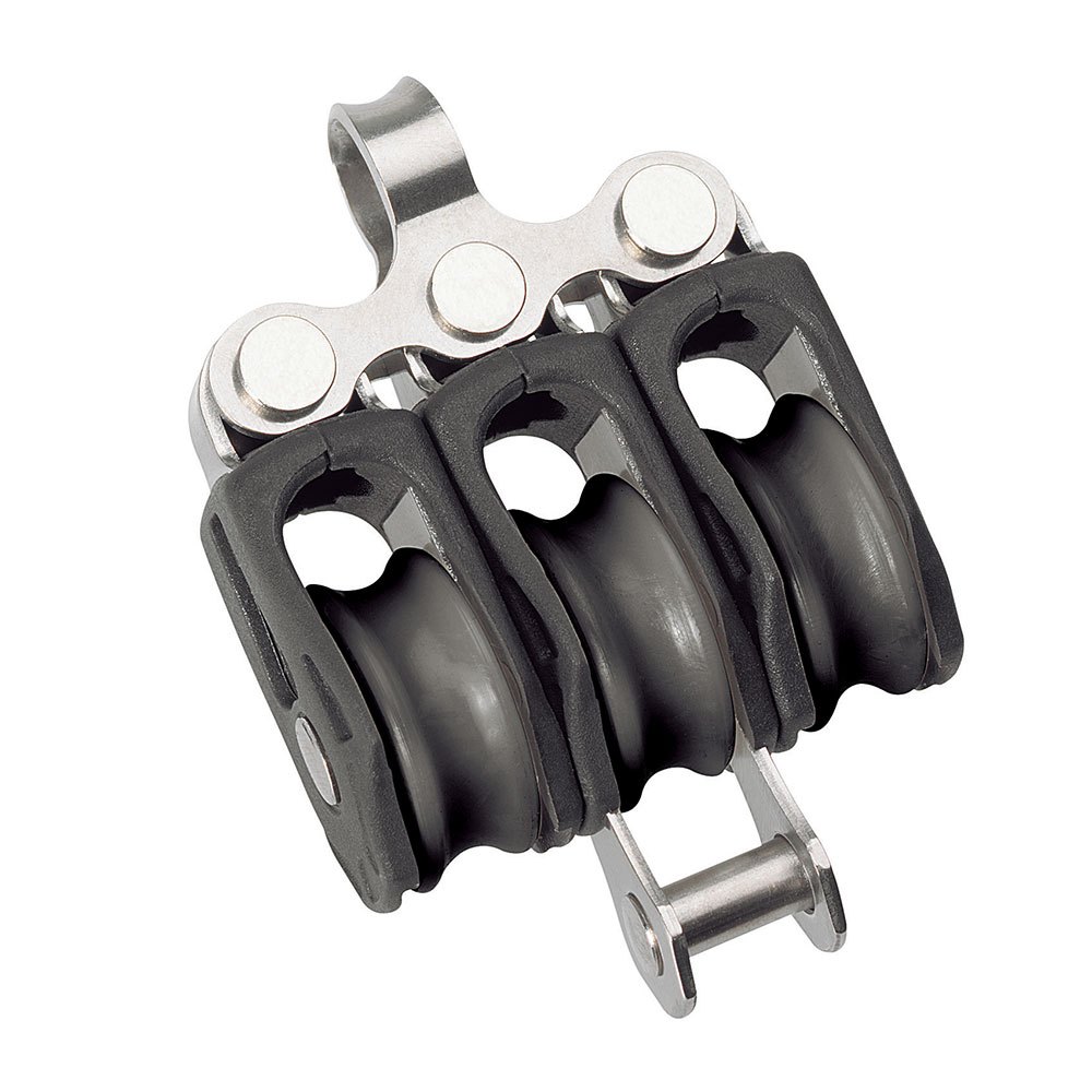 Barton Marine T0 Triple Fixed Pulley With Becket Silber 20 mm Barton Marine T0 Triple Fixed Pulley With Becket Silber 20 mm von Barton Marine