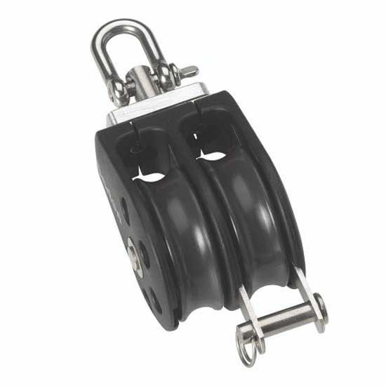 Barton Marine T2 Double Swivel Pulley With Bearings&becket Silber von Barton Marine