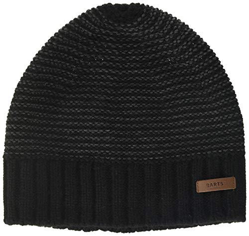 Barts Herren David Beanie Baskenmütze, Schwarz (0001-BLACK 001L), One Size (Herstellergröße: Uni) von Barts