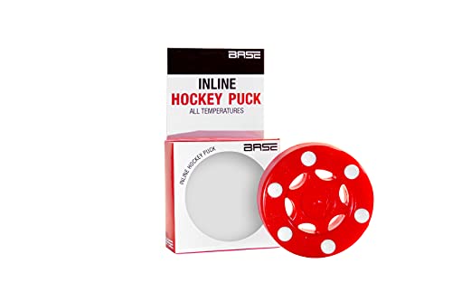 Base Puck Pro I 6-Button Konstruktion I Ideal für Glatte Beläge I Für alle Temperaturen I Inline-und Street Hockey I Rot, 8 cm Base Puck Pro I 6-Button Konstruktion I Ideal für Glatte Beläge I Für alle Temperaturen I Inline-und Street Hockey I Rot, 8 cm von Base