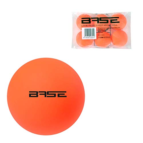 Base Streethockey Ball - Liquid Filled I Für Inline- und Streethockey I Flüssigkeit-Füllung I Härte medium I No Bounce I orange, 6076922 von Base