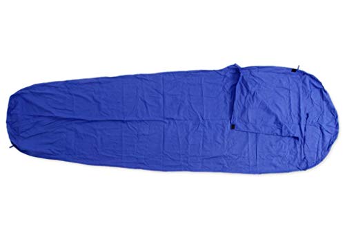 Basic Nature Baumwollinlett, Mumienform Inlett, Blau, One Size Basic Nature Baumwollinlett, Mumienform Inlett, Blau, One Size von Basic Nature