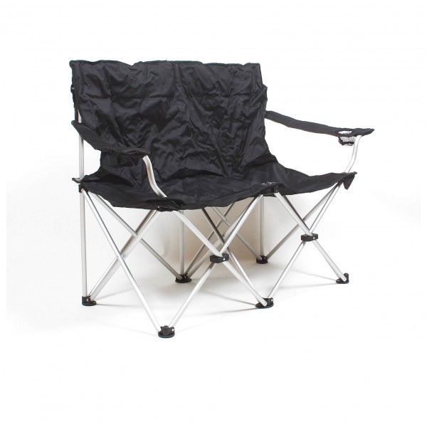 Basic Nature - Travelchair Love Seat Faltsofa - Campingstuhl grau/weiß von Basic Nature