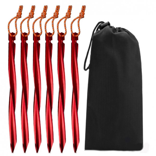 Basic Nature - Zelthering Y-Stake Spiral - Zelthering Gr 25 cm rot Basic Nature - Zelthering Y-Stake Spiral - Zelthering Gr 25 cm rot von Basic Nature
