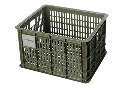 Basil B.V. Unisex – Erwachsene Crate Fahrradkorb, Grün, 34x40x25cm,27ltr Basil B.V. Unisex – Erwachsene Crate Fahrradkorb, Grün, 34x40x25cm,27ltr von Basil