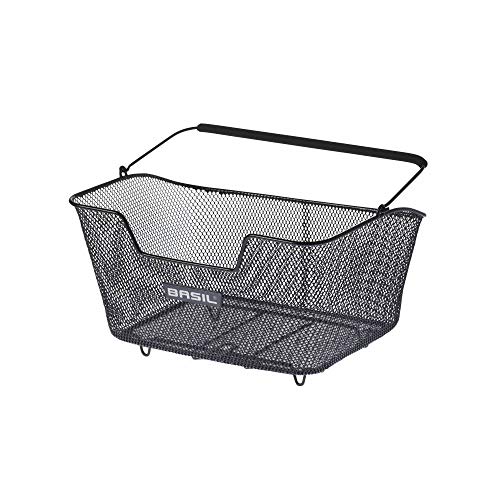 Basil Fahrradkorb Base M, Black, Maße 43 x 30 x 23 cm, 11221 von Basil