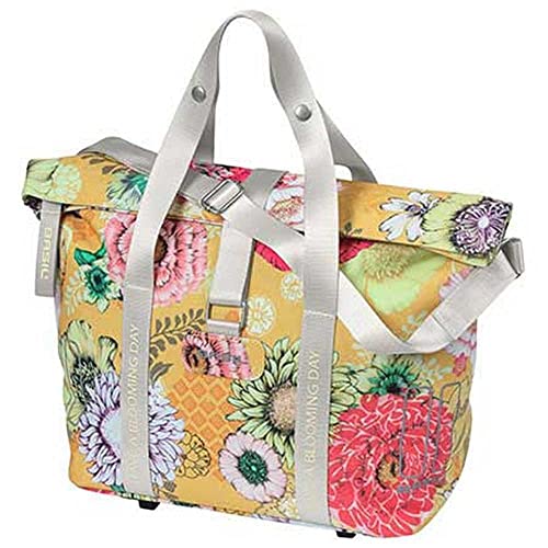 Basil B.V. Basil Bicycle Handbag Bloom Field MIK Yellow 8-11 Liter Recycled PET Polyester Kf Haken Basil B.V. Basil Bicycle Handbag Bloom Field MIK Yellow 8-11 Liter Recycled PET Polyester Kf Haken von Basil