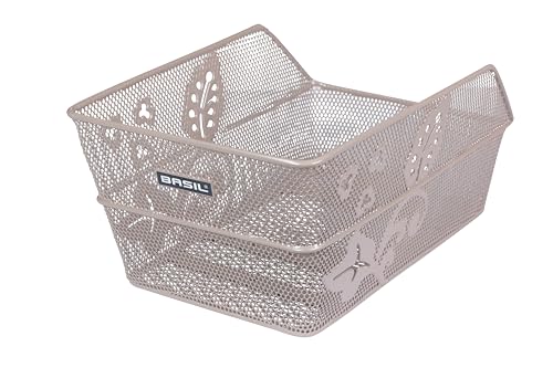 Basil Cento Flower Fahrradkorb hinten, Nude Metallic – festmontierbar, inkl. Befestigungsmaterial, wetterfest & robust, ideal für Einkäufe und Ausflüge Basil Cento Flower Fahrradkorb hinten, Nude Metallic – festmontierbar, inkl. Befestigungsmaterial, wetterfest & robust, ideal für Einkäufe und Ausflüge von Basil