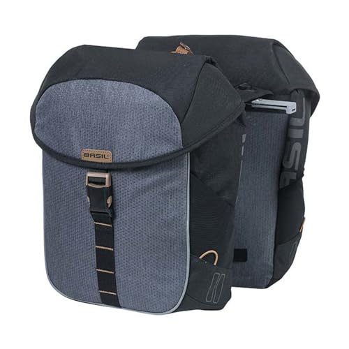Basil Double Bicycle Bag Miles MIK Black Slate - 34 Liter Basil Double Bicycle Bag Miles MIK Black Slate - 34 Liter von Basil