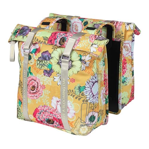 Basil Unisex – Erwachsene Bloom Field Gepäckträgertaschen, Honey Yellow, Ohne MIK Basil Unisex – Erwachsene Bloom Field Gepäckträgertaschen, Honey Yellow, Ohne MIK von Basil