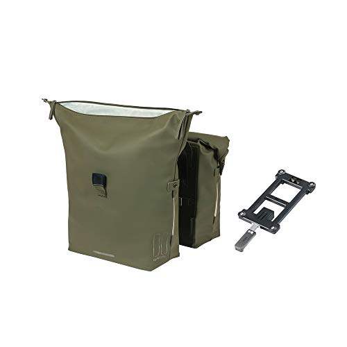 Basil Soho Nordlicht MIK Doppeltasche Moss Green 31 x 13 x 37 cm Basil Soho Nordlicht MIK Doppeltasche Moss Green 31 x 13 x 37 cm von Basil