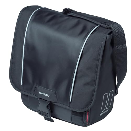 291053VAR - Wasserdichte hintere fahrradtasche hand schultergurtverschluss klicken SPORT DE FARBE SCHWARZ von Basil