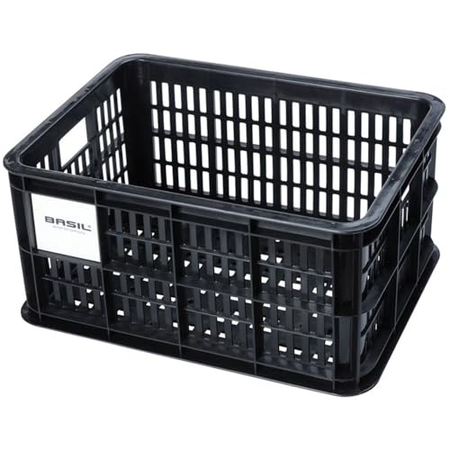 Basil Front Basket Crate S Plastic, Capacity: 17,5l U.a. passend für V.R.-Transportträger, geeignet für MIK, Racktime, Basil Front Basket Crate S Plastic, Capacity: 17,5l U.a. passend für V.R.-Transportträger, geeignet für MIK, Racktime, von Basil